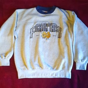 Vintage 90's Nutmeg Notre Dame Fightin'  Irish Sweatshirt